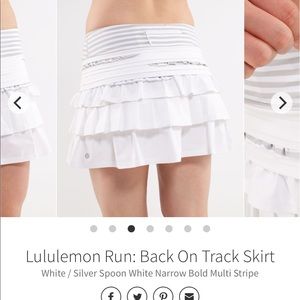 Lululemon back on track skirt size 4